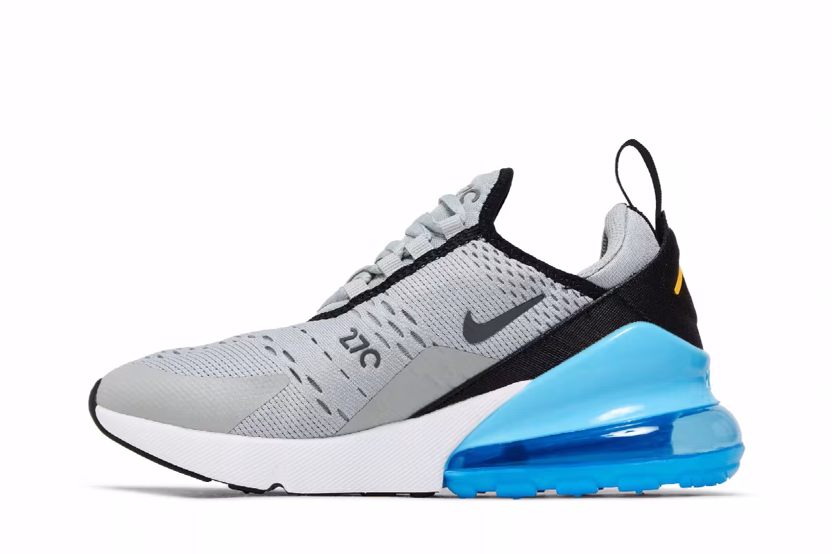 Nike Air Max 270 GS Light Smoke Grey Baltic Blue, view 4