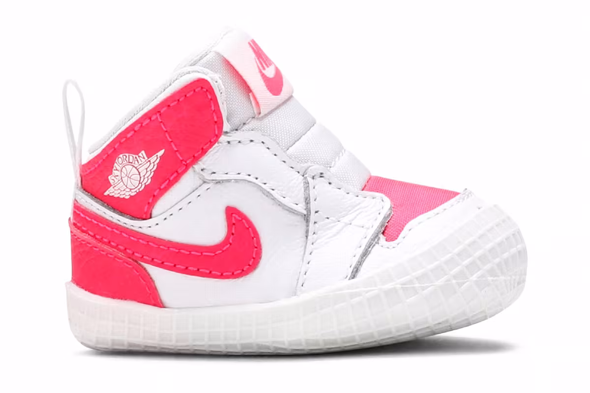 Air Jordan 1 Crib Bootie Racer Pink, view 2