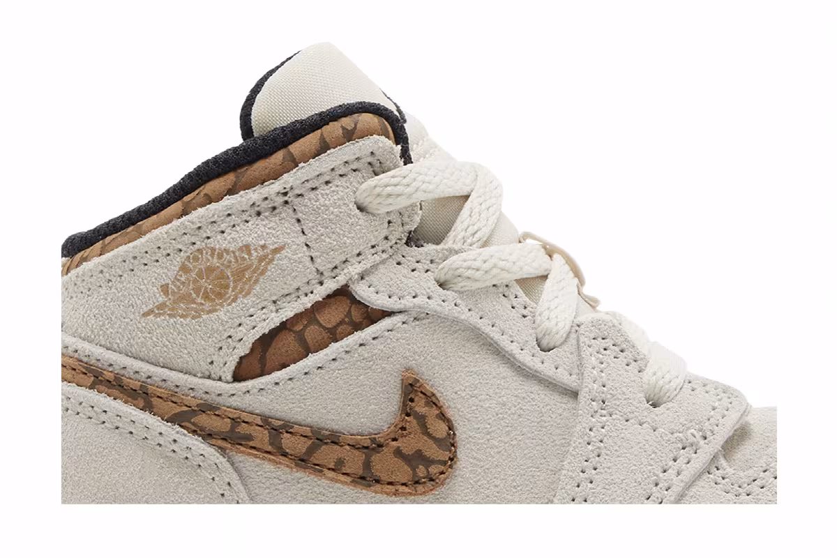 Air Jordan 1 Mid SE TD Brown Elephant, view 3