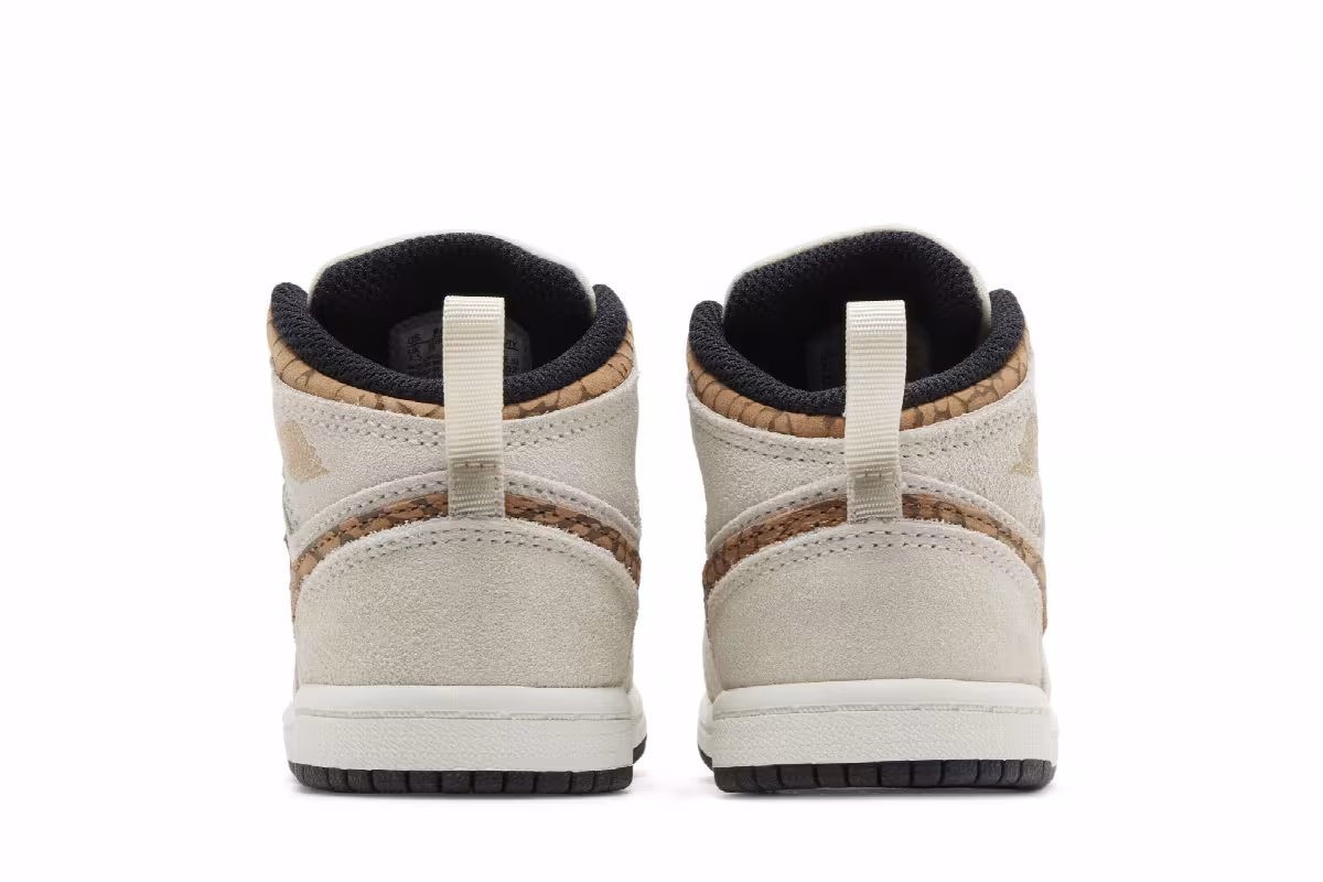 Air Jordan 1 Mid SE TD Brown Elephant, view 7