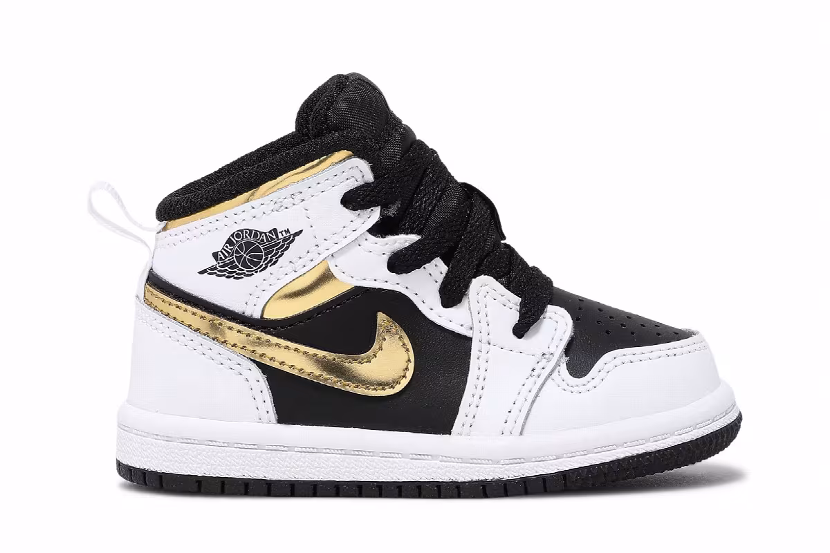 Air Jordan 1 Mid TD White Gold, view 2