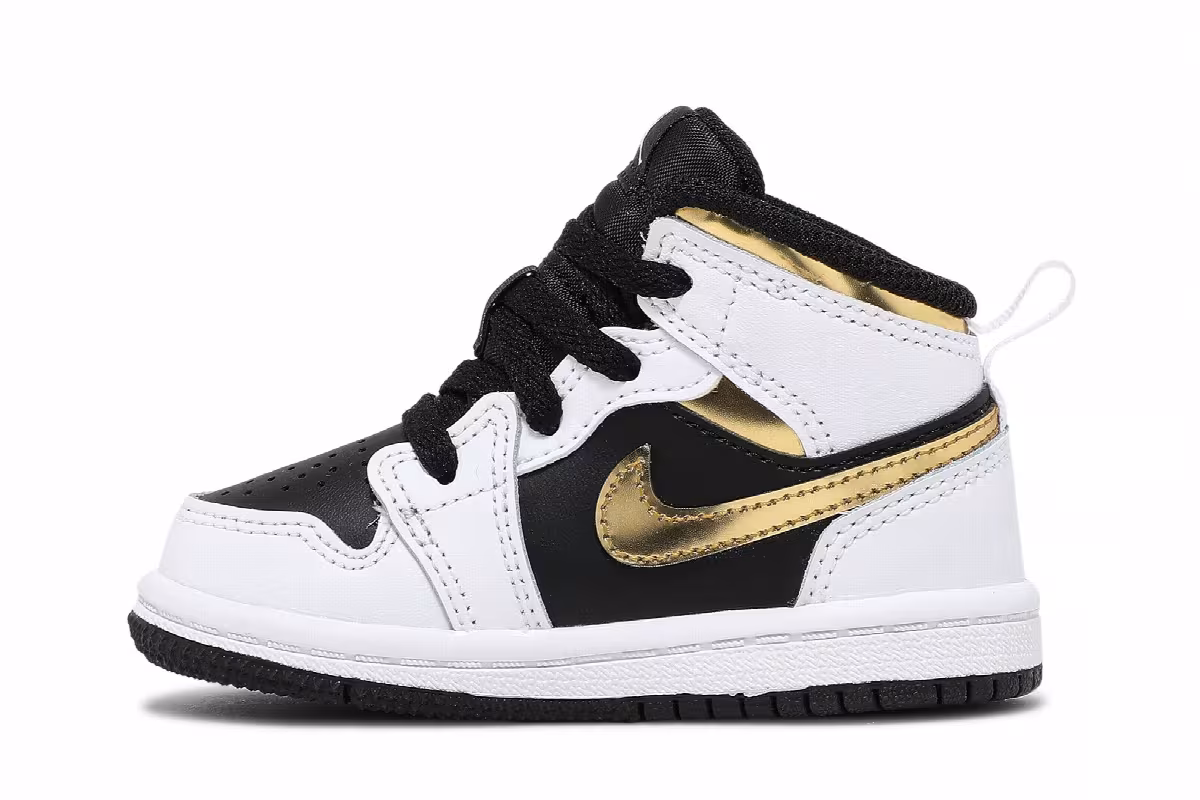 Air Jordan 1 Mid TD White Gold, view 4