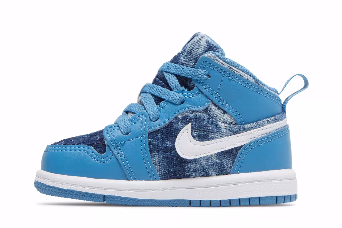 Air Jordan 1 Mid TD Washed Denim, view 4