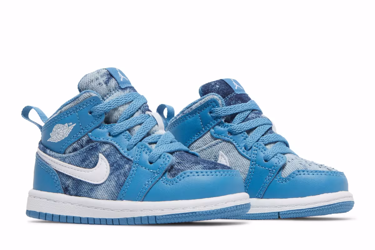 Air Jordan 1 Mid TD Washed Denim, view 9