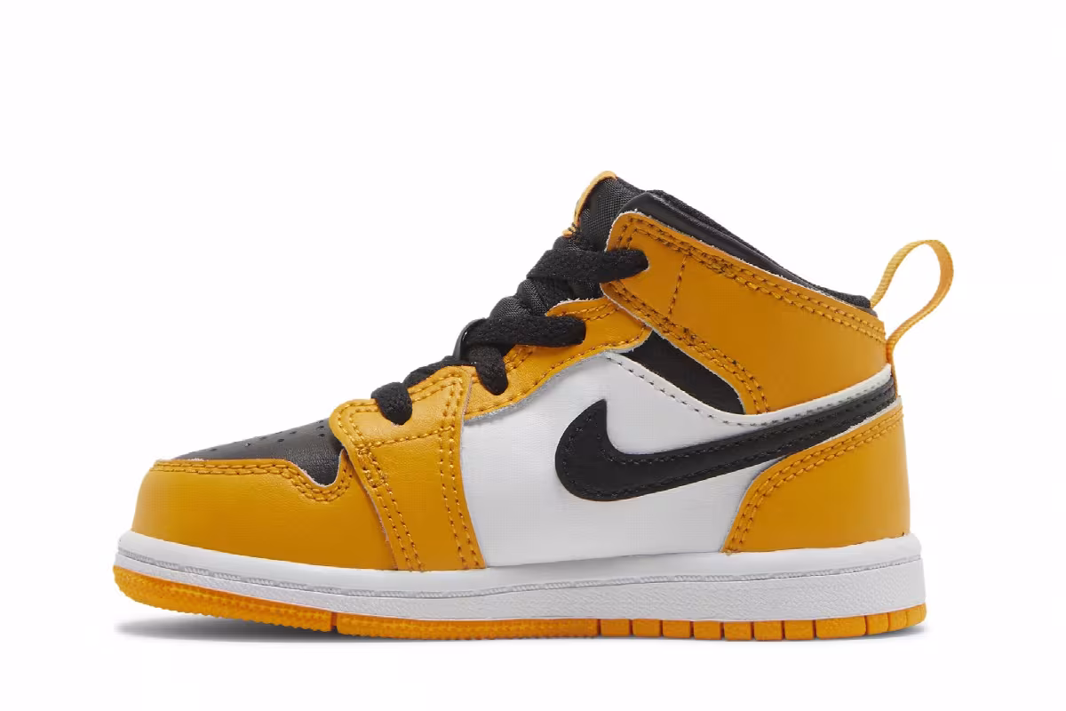 Air Jordan 1 Mid TD Reverse Yellow Toe, view 4