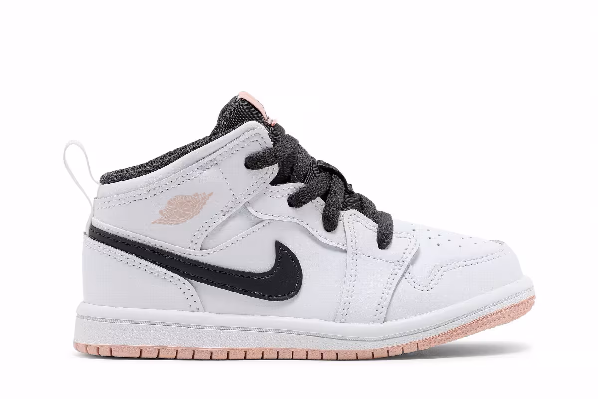 Air Jordan 1 Mid TD White Arctic Orange, view 2