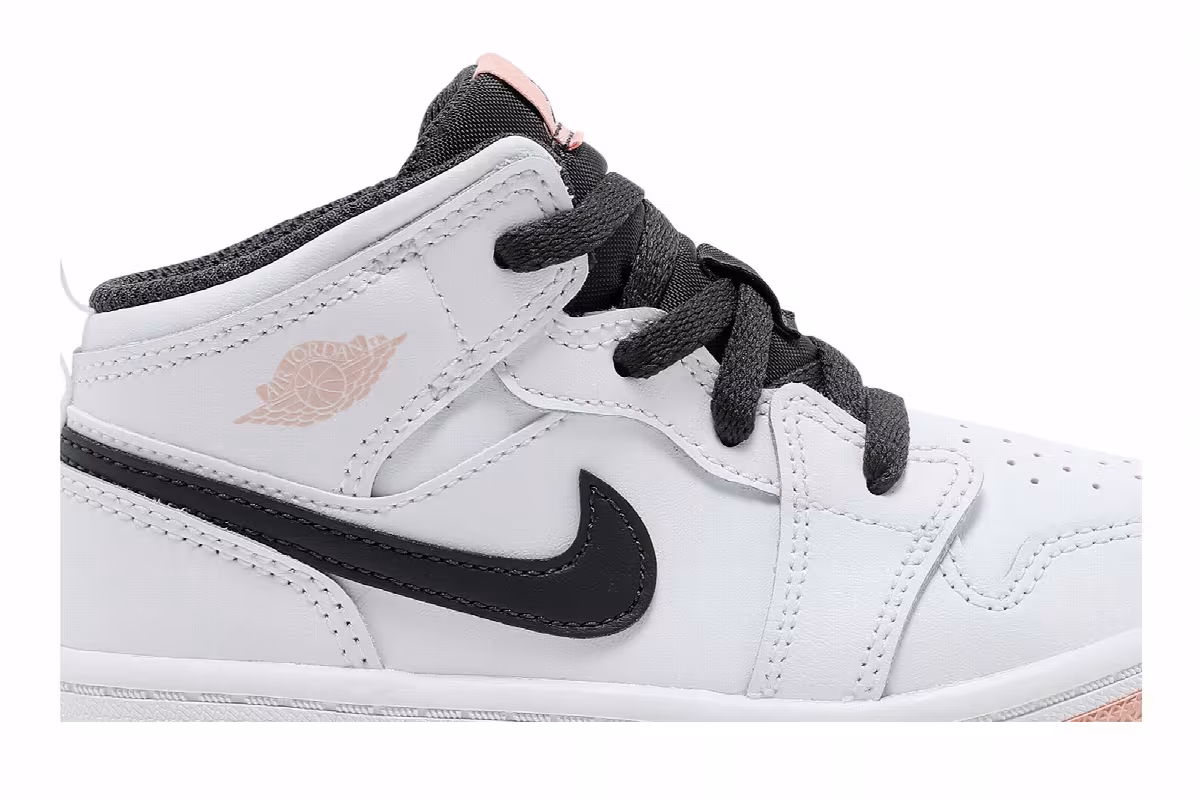 Air Jordan 1 Mid TD White Arctic Orange, view 3