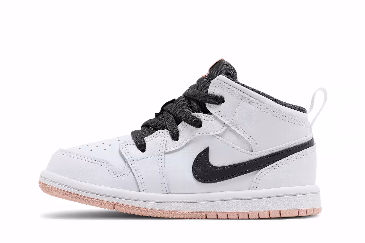 Air Jordan 1 Mid TD White Arctic Orange, view 4