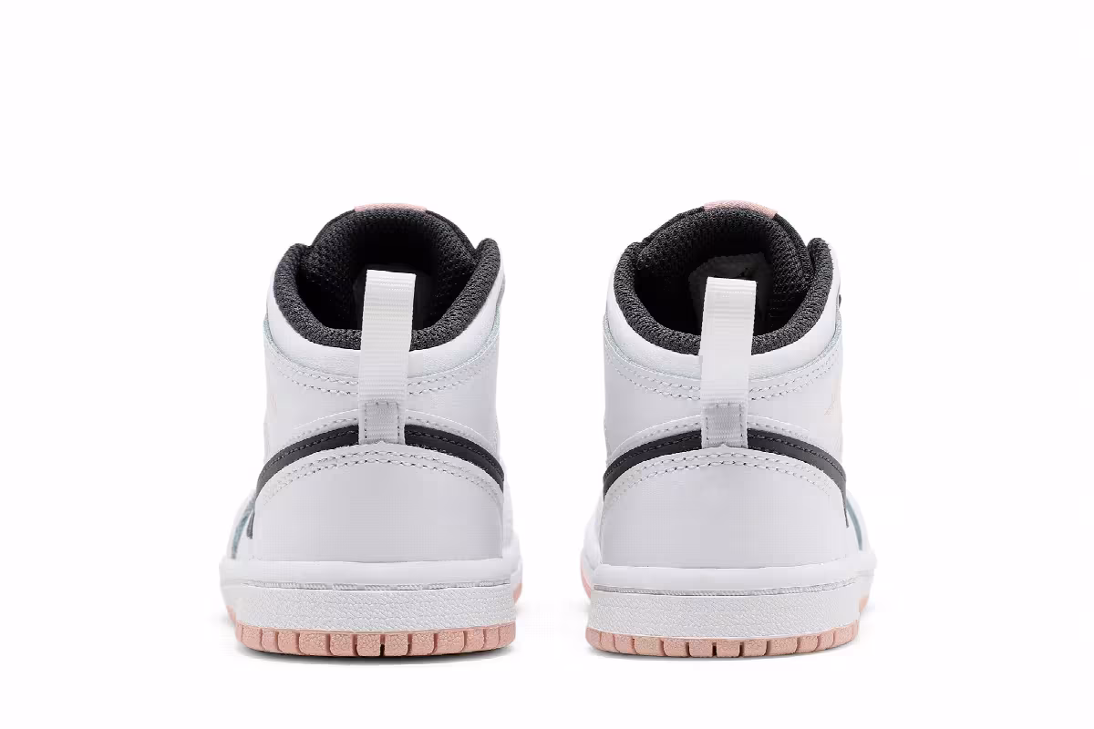 Air Jordan 1 Mid TD White Arctic Orange, view 7