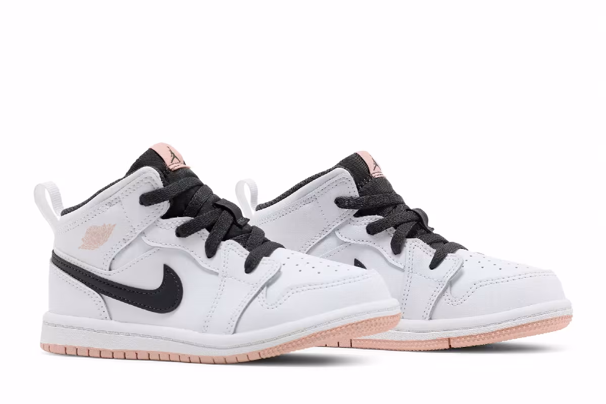 Air Jordan 1 Mid TD White Arctic Orange, view 9