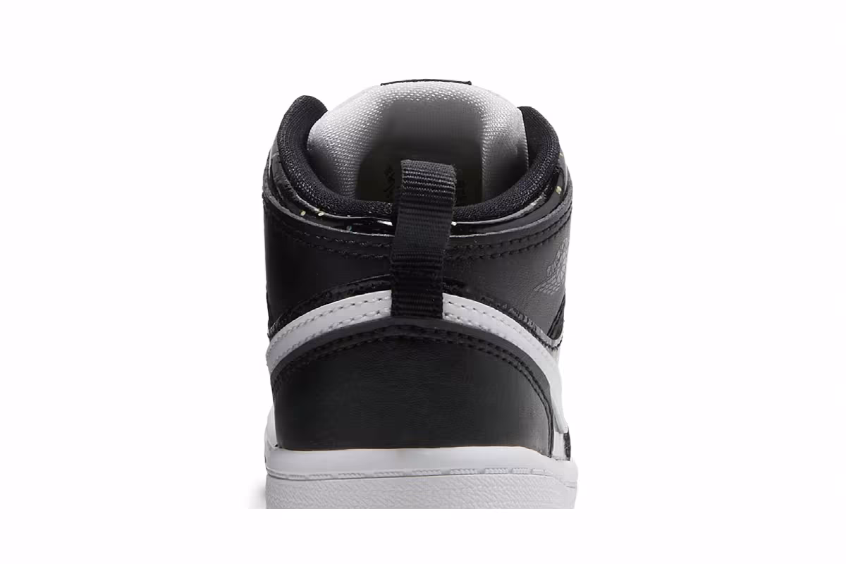 Air Jordan 1 Mid SE TD Black Glitter, view 8