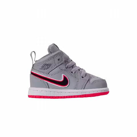 Air Jordan 1 Mid TD 'Wolf Grey Pink'