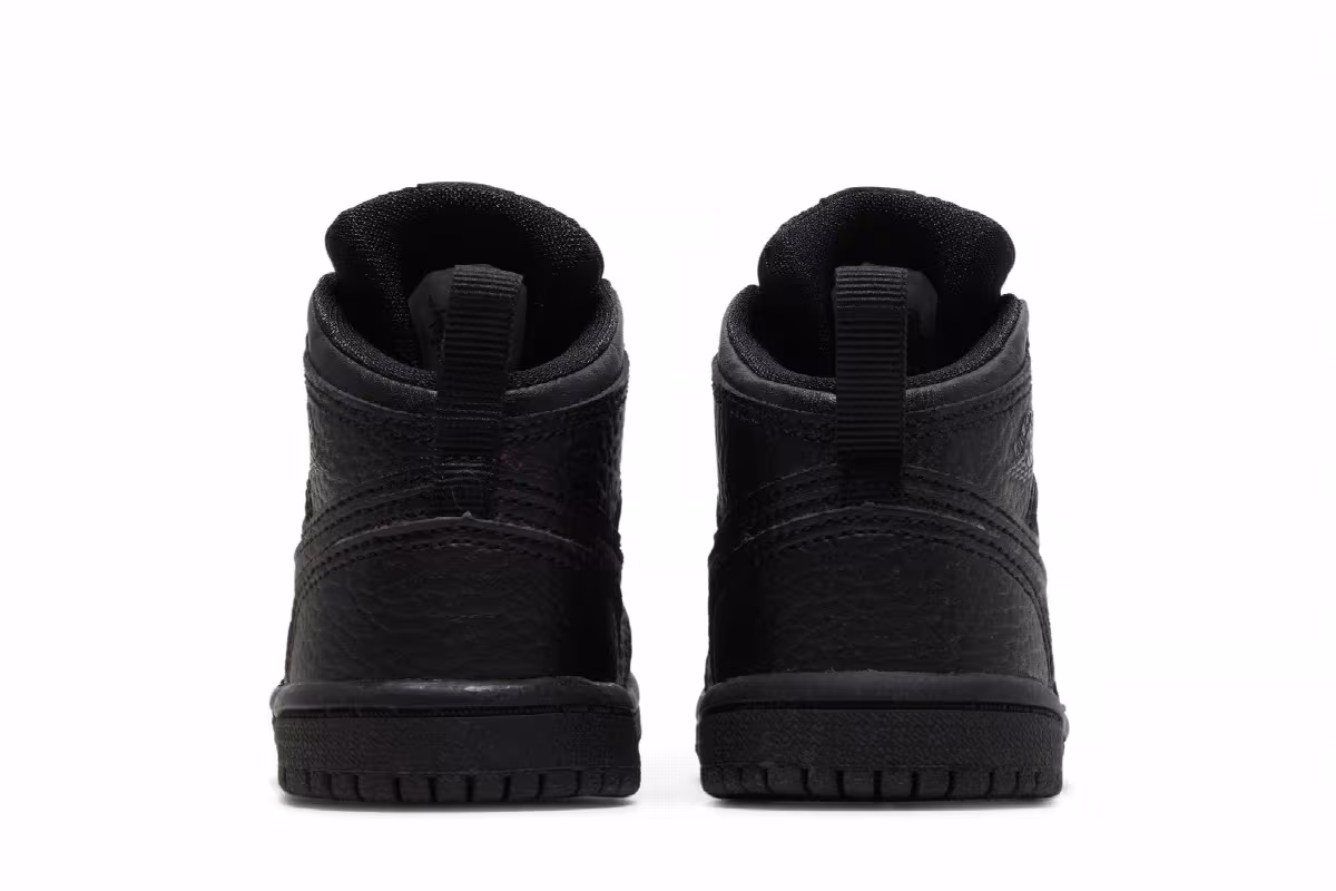 Air Jordan 1 Mid TD Triple Black, view 7