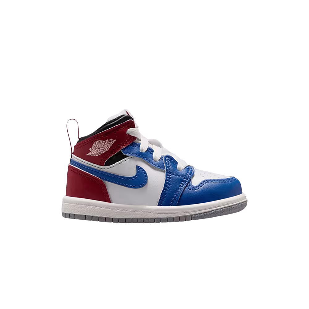 Air Jordan 1 Mid TD True Blue Summit White Varsity Red