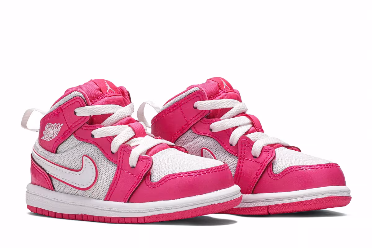 Air Jordan 1 Mid TD Hyper Pink, view 9