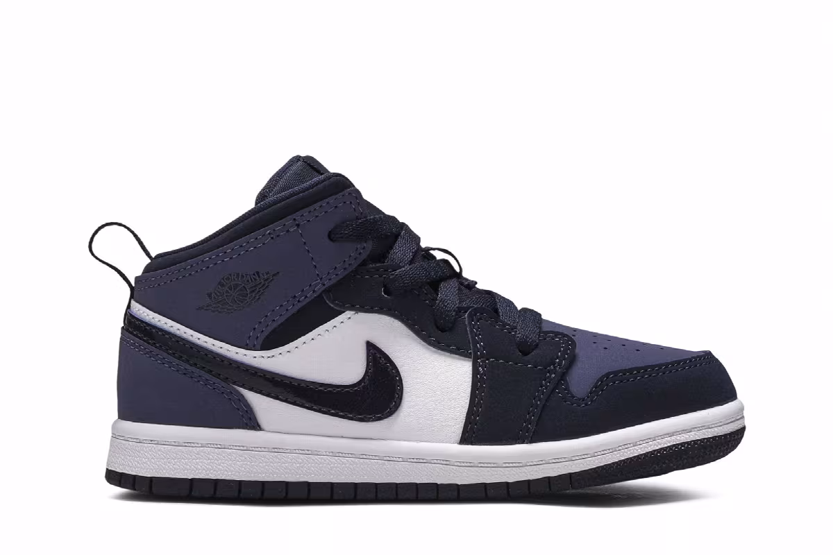 Air Jordan 1 Mid TD Obsidian Sanded Purple, view 2