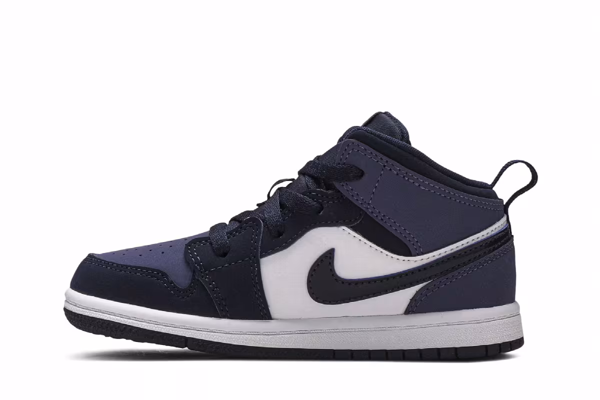 Air Jordan 1 Mid TD Obsidian Sanded Purple, view 4