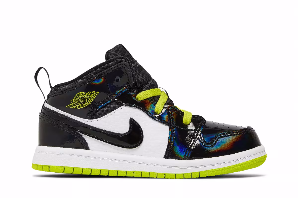 Air Jordan 1 Mid TD Black Cyber, view 2