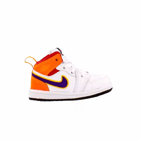 Air Jordan 1 Mid TD 'White Court Purple Teal'