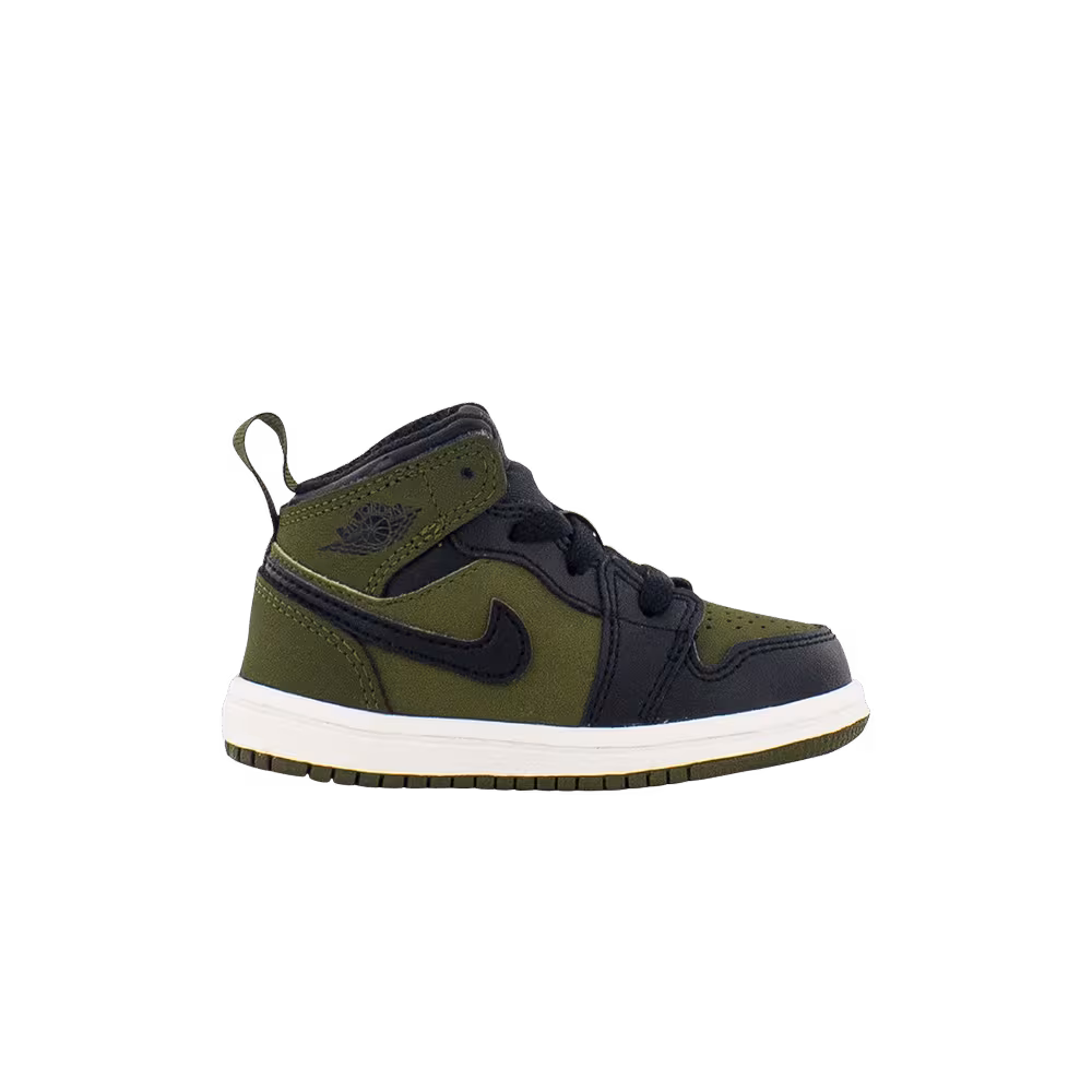 Air Jordan 1 Mid TD Olive Canvas