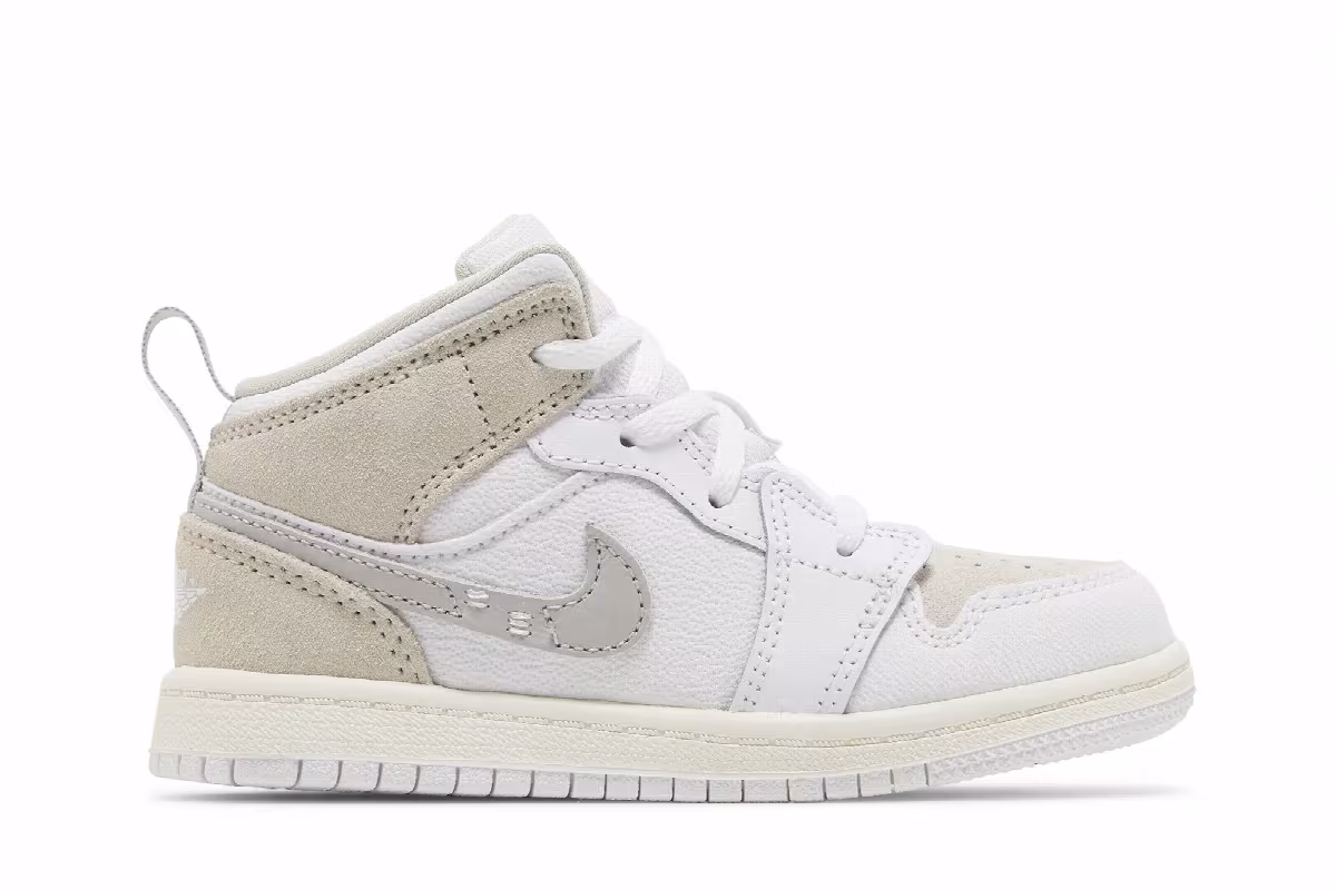 Air Jordan 1 Mid SE Craft TD Inside Out - White Sail, view 2