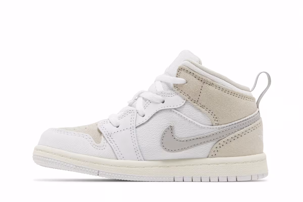 Air Jordan 1 Mid SE Craft TD Inside Out - White Sail, view 4