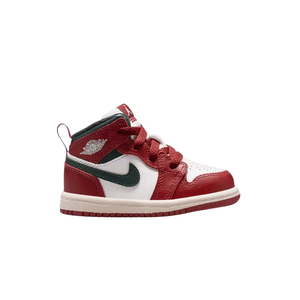 Air Jordan 1 Mid TD Redstone Midnight Green