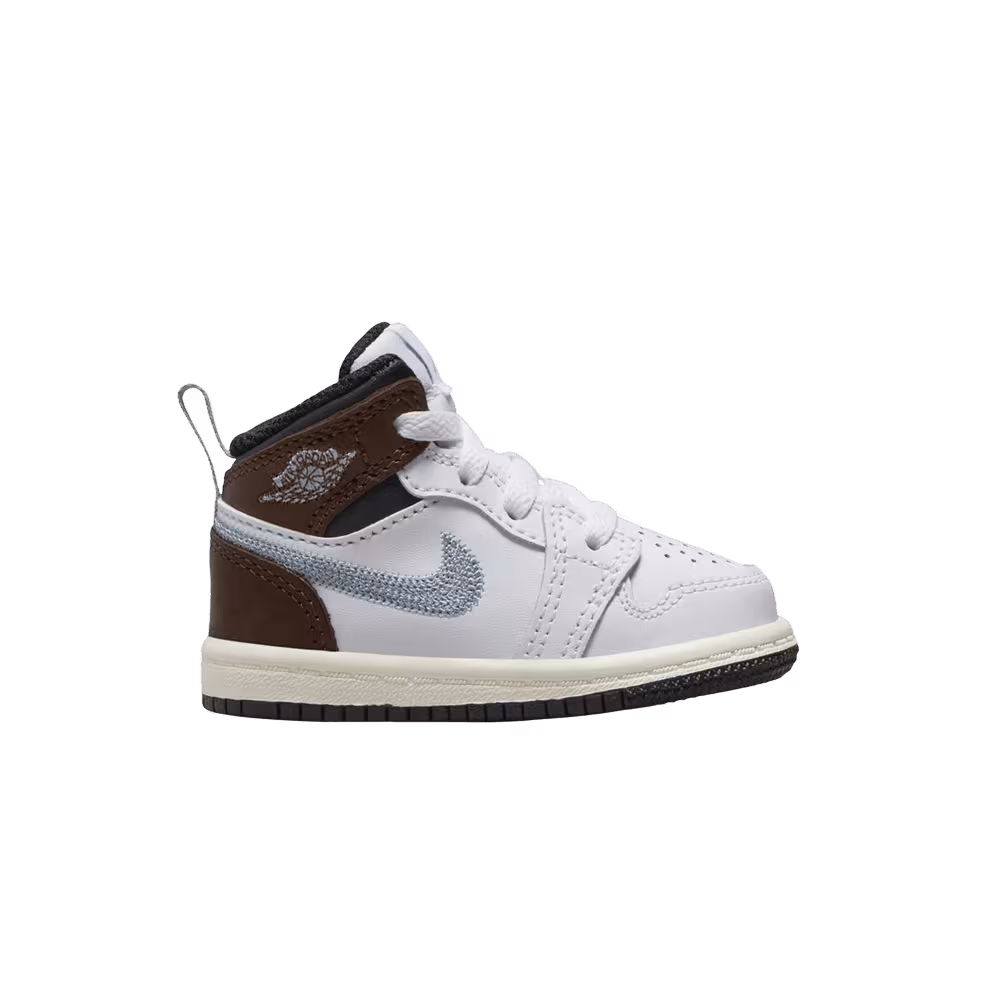 Air Jordan 1 Mid TD White Black Sail Blue Grey