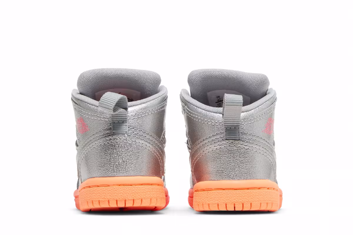Air Jordan 1 Mid TD Metallic Silver Pink Crimson, view 7