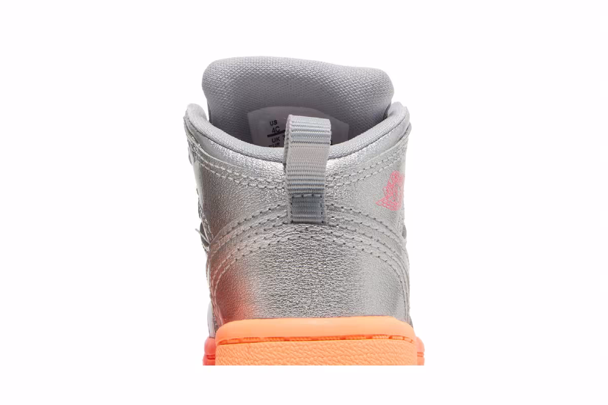 Air Jordan 1 Mid TD Metallic Silver Pink Crimson, view 8