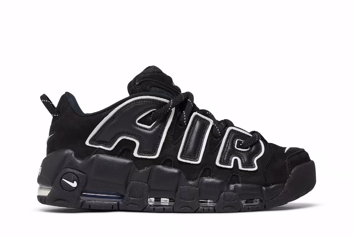 AMBUSH x Nike Air More Uptempo Low Black, view 2