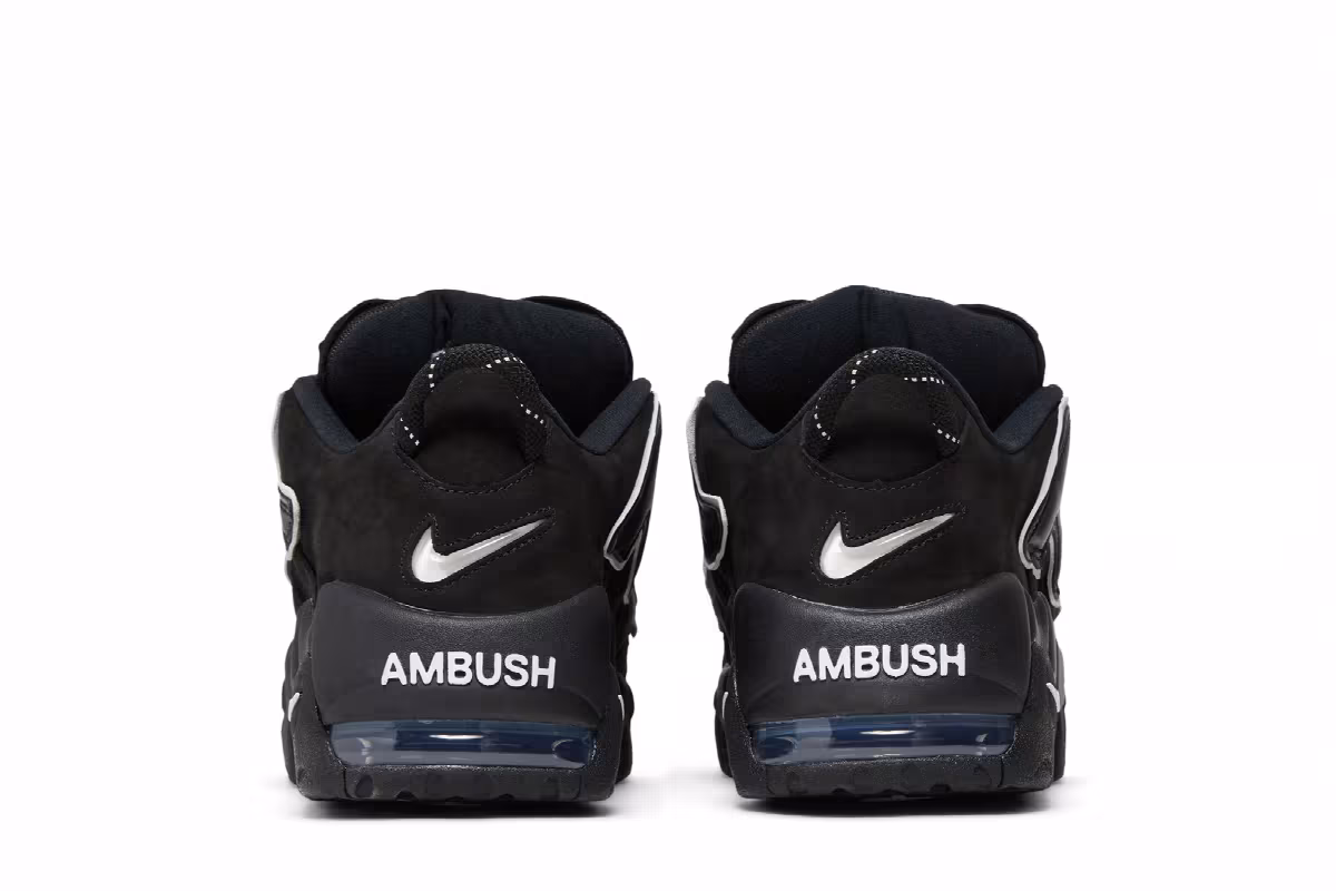 AMBUSH x Nike Air More Uptempo Low Black, view 7