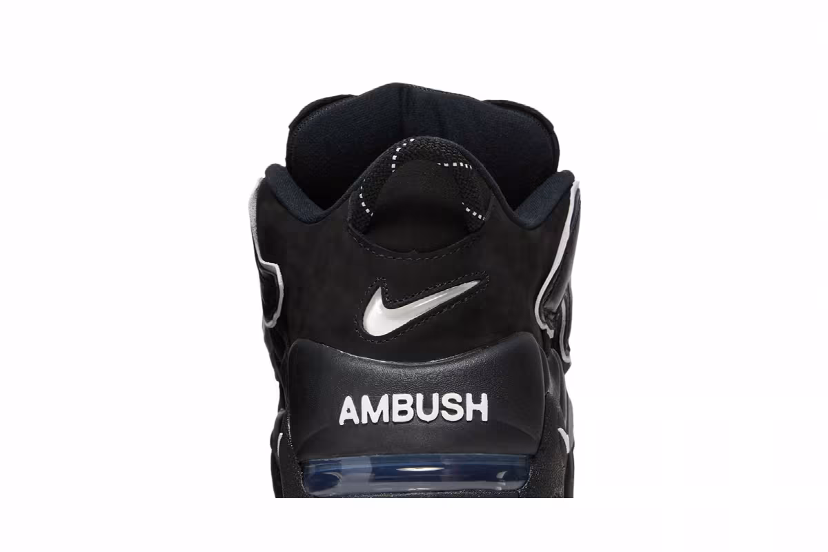 AMBUSH x Nike Air More Uptempo Low Black, view 8