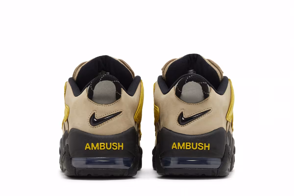 AMBUSH x Nike Air More Uptempo Low Limestone, view 7