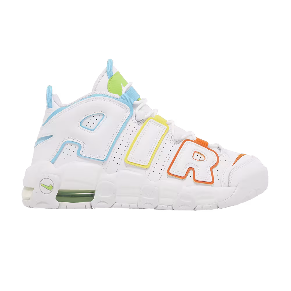 Nike Air More Uptempo GS White Rainbow