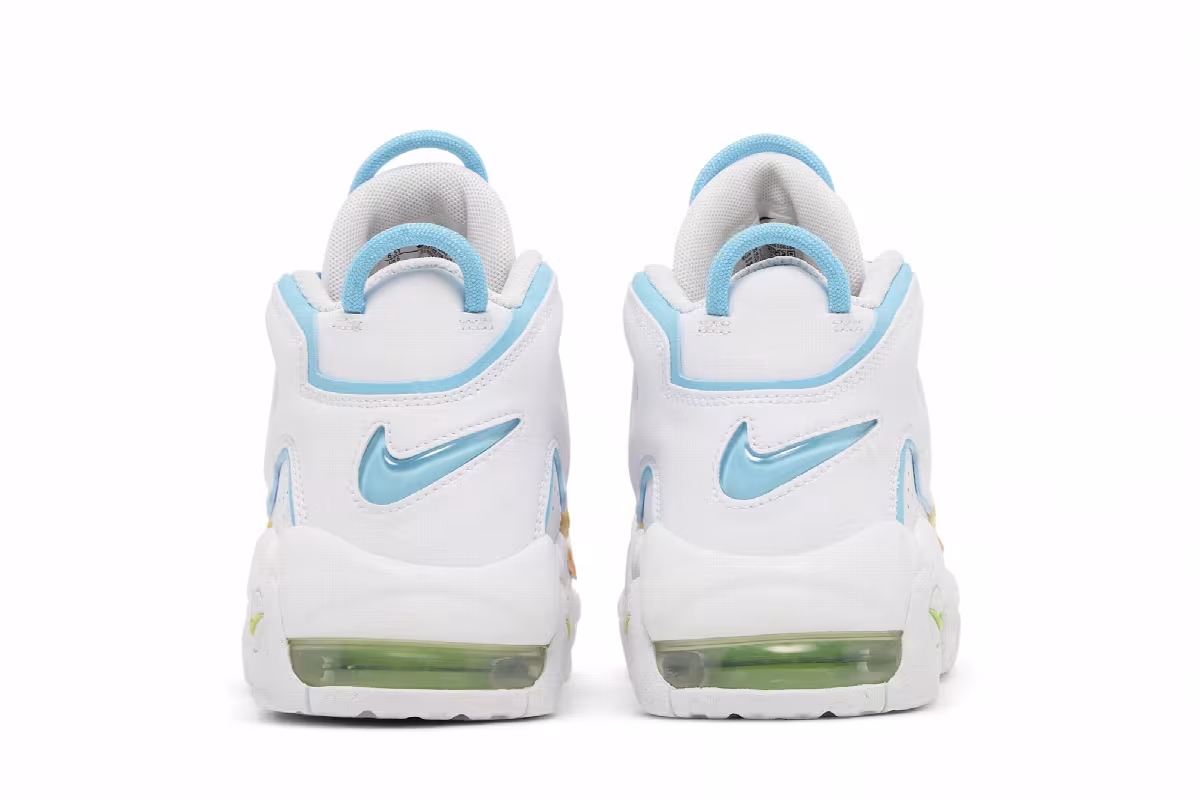 Nike Air More Uptempo GS White Rainbow, view 7