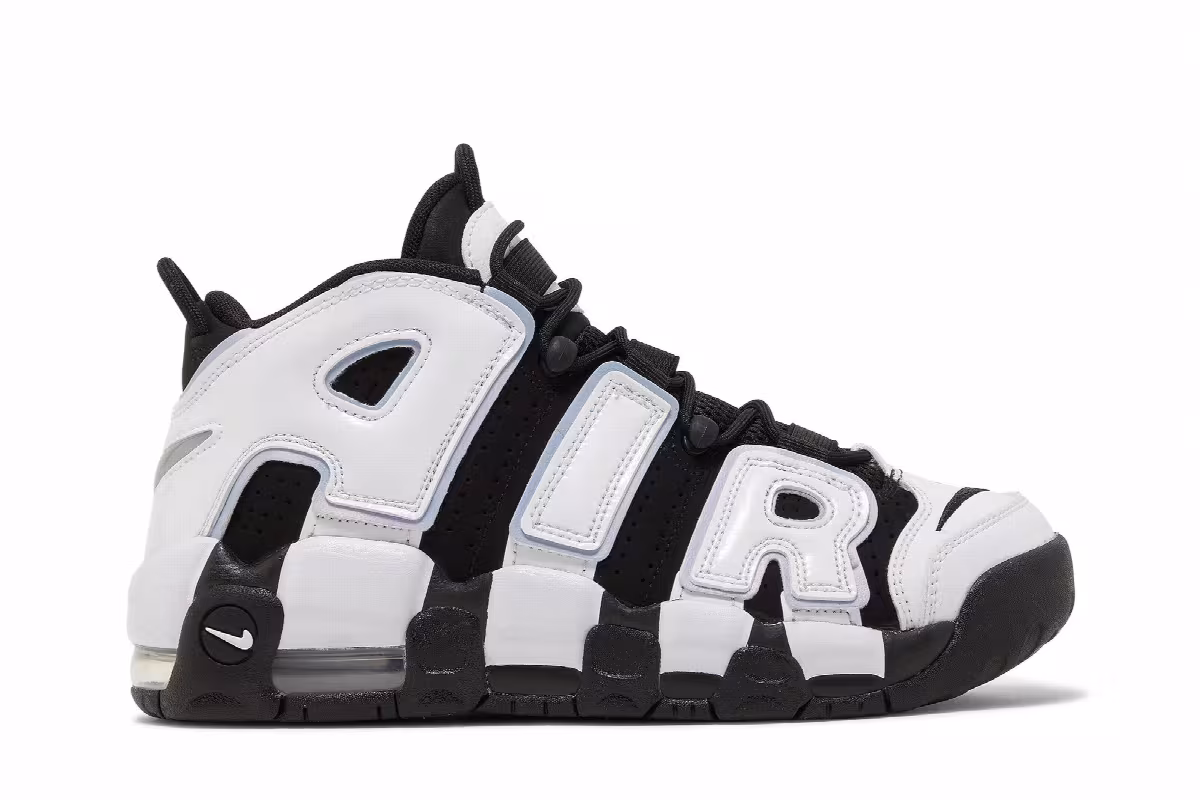 Nike Air More Uptempo GS Black Cobalt Bliss, view 2
