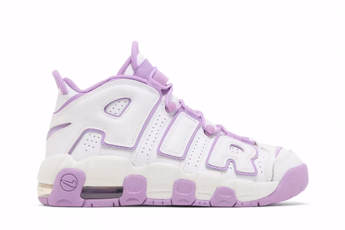 Nike Air More Uptempo GS White Rush Fuchsia, view 2
