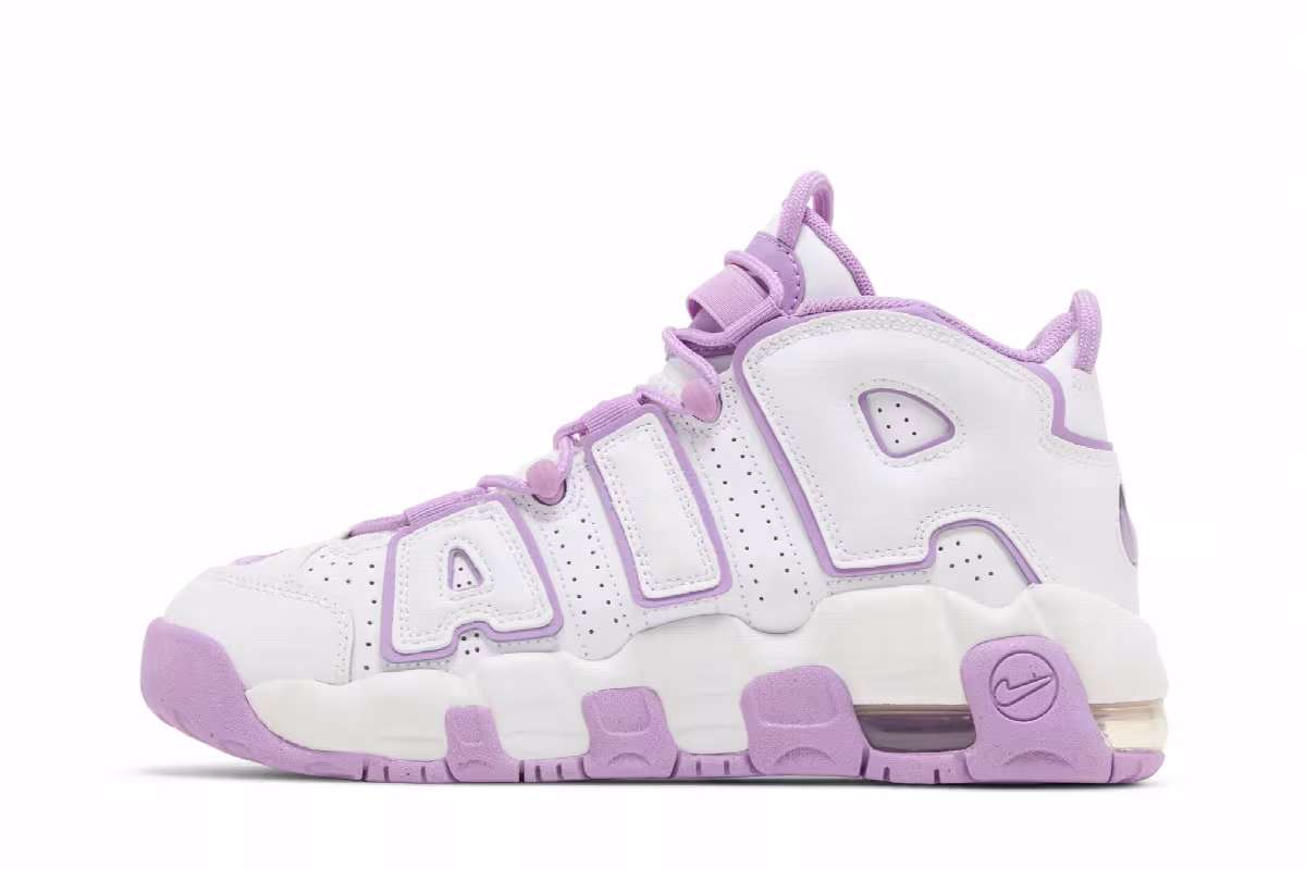 Nike Air More Uptempo GS White Rush Fuchsia, view 4