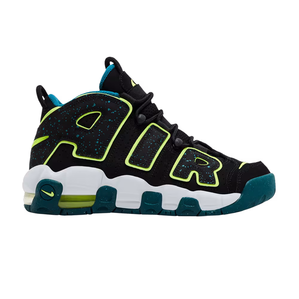 Nike Air More Uptempo GS Black Geode Teal