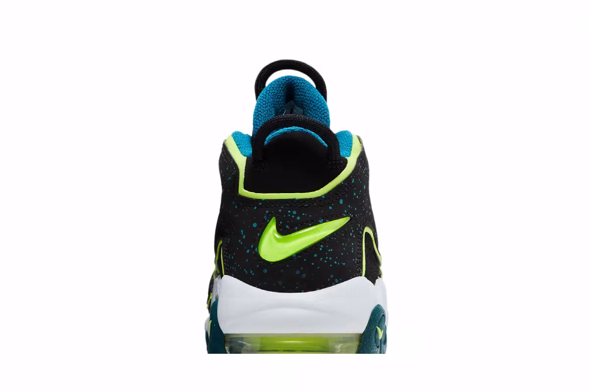 Nike Air More Uptempo GS Black Geode Teal, view 8