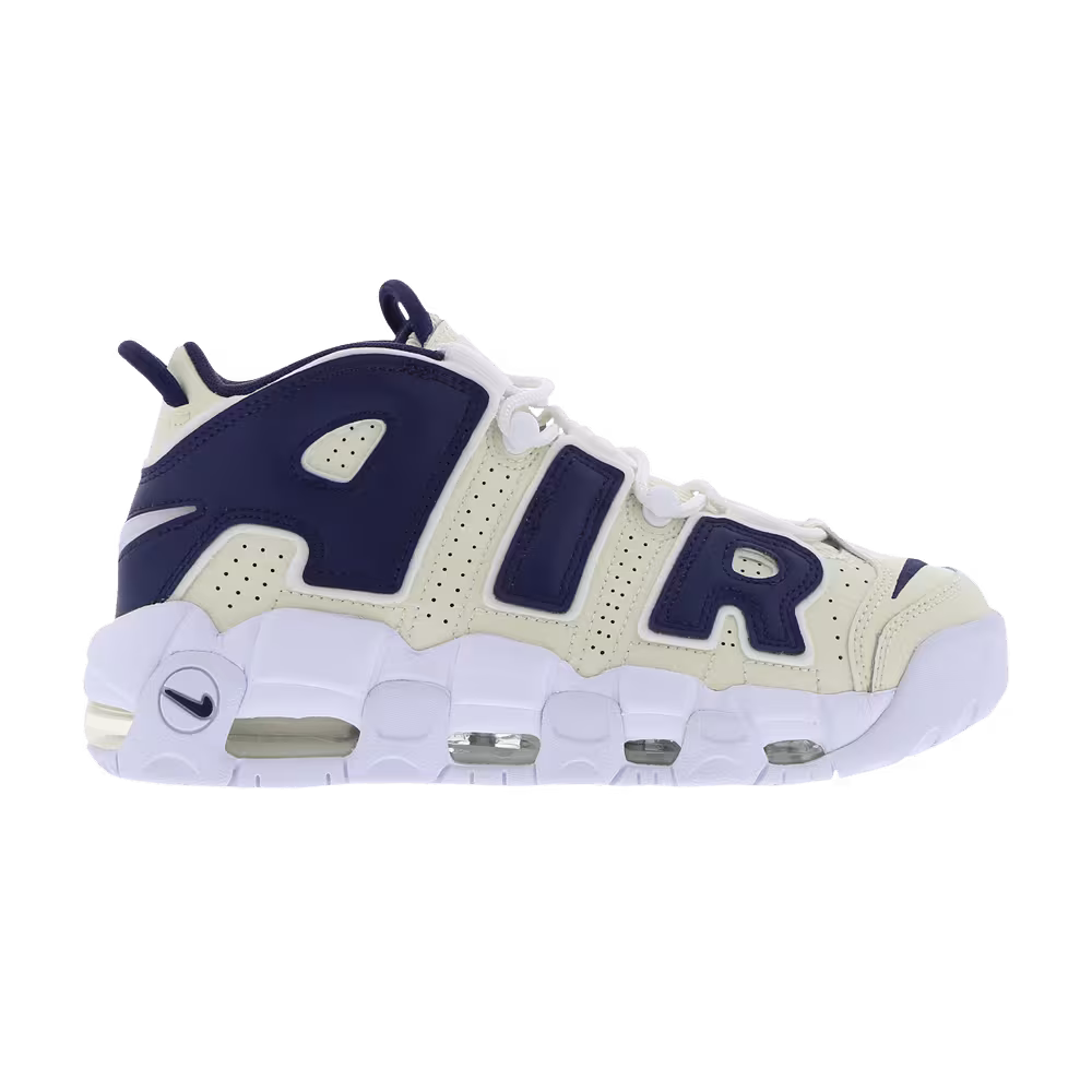 Nike Women's Air More Uptempo Coconut Milk Midnight Navy