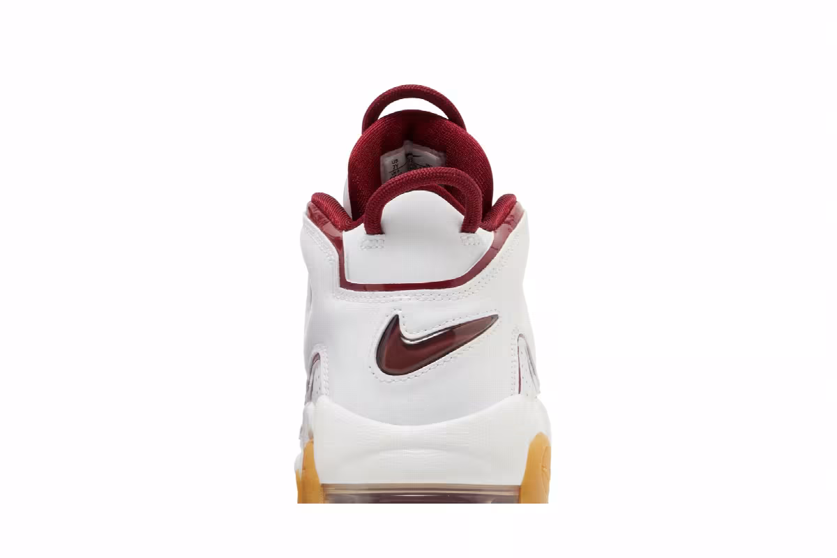 Nike Air More Uptempo GS White Team Red Gum, view 8