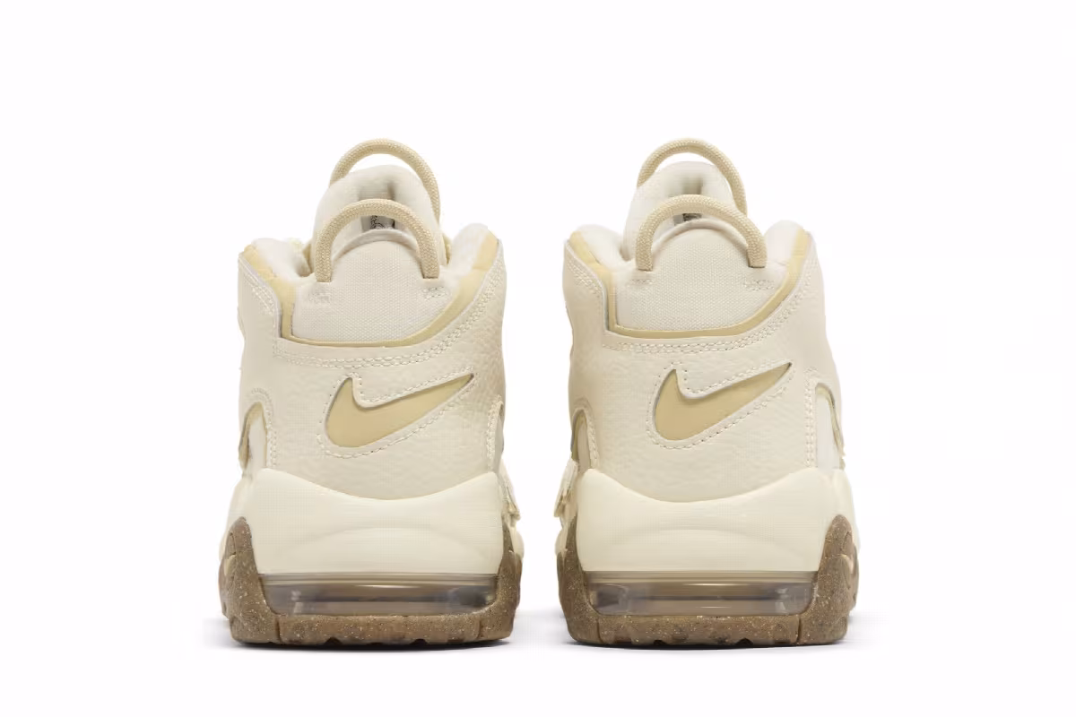 Nike Air More Uptempo GS Coconut Milk Team Gold, view 7
