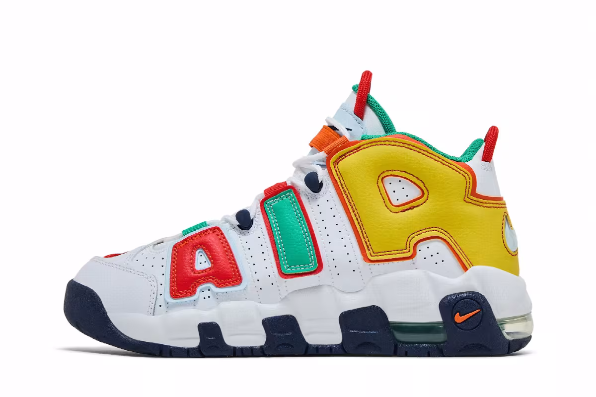 Nike Air More Uptempo GS What The, view 4