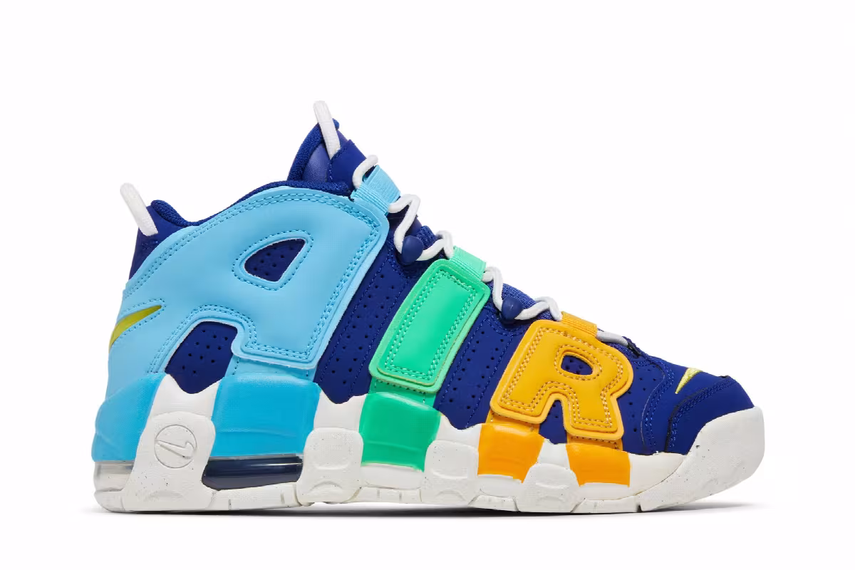 Nike Air More Uptempo GS Kaleidoscope, view 2