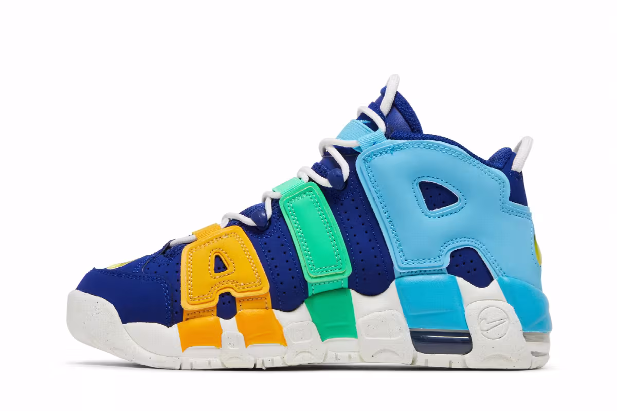 Nike Air More Uptempo GS Kaleidoscope, view 4