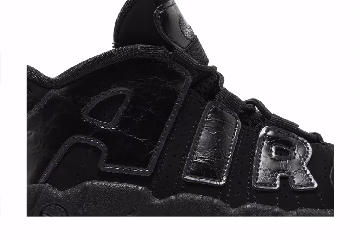 Nike Air More Uptempo TD Black Anthracite, view 3