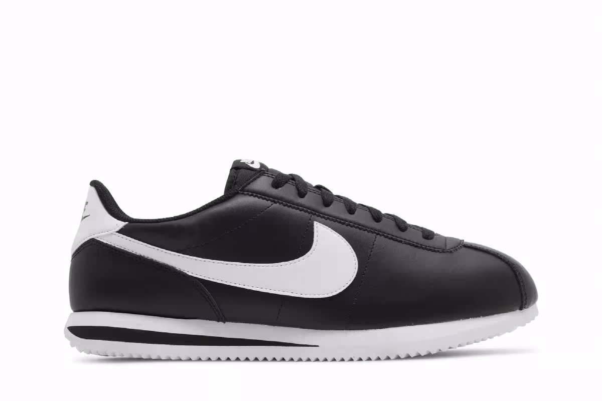Nike Cortez Black White 2023, view 2