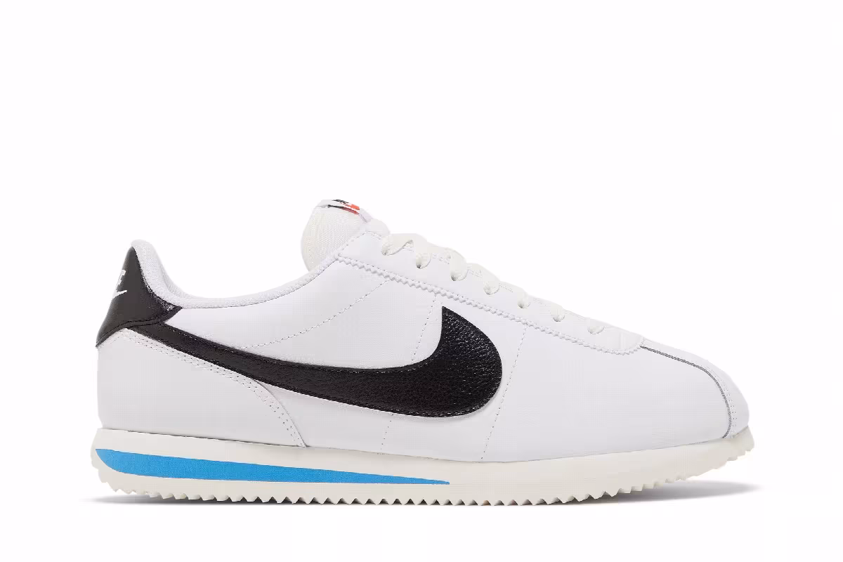 Nike Cortez White Black Blue, view 2